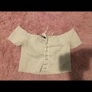 White Crop Top